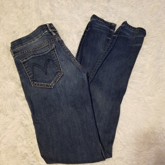 Mother The Looker Jeans Moontide 24 Blue Denim Medium Wash Mid Rise - Picture 4 of 15